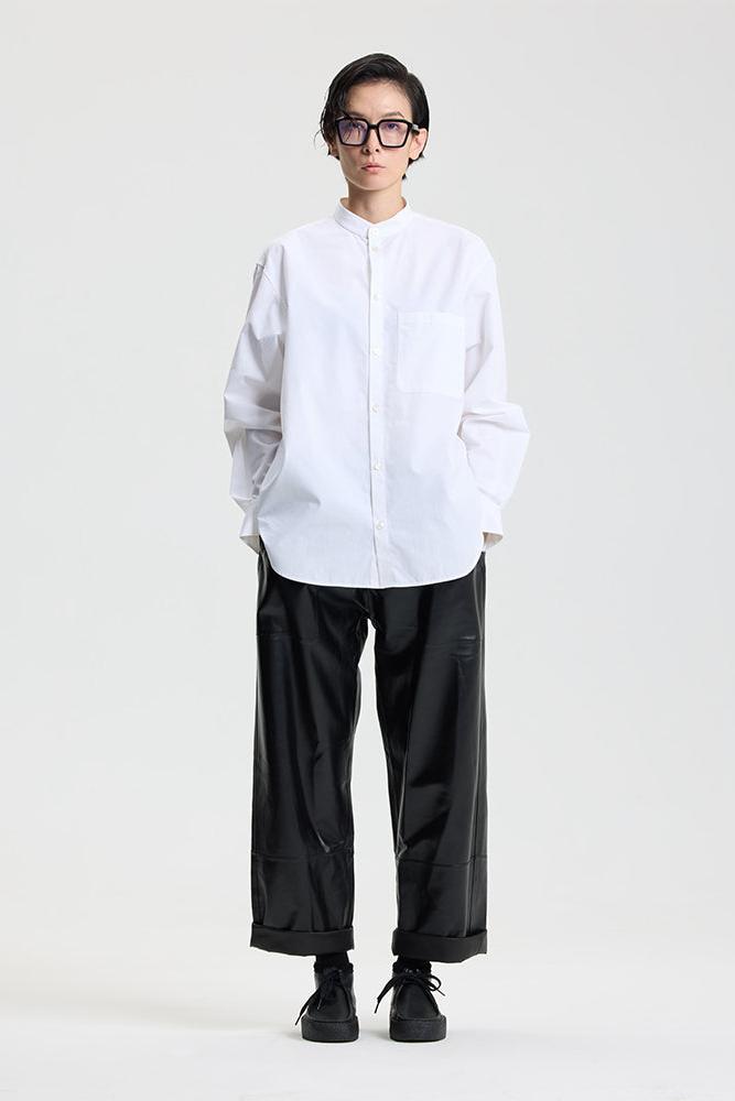 White Loose Fitting Cotton Shirt