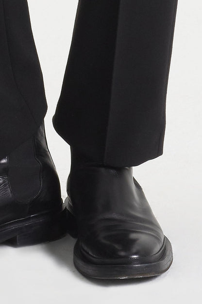 Wool Blend Slim Fit Trousers