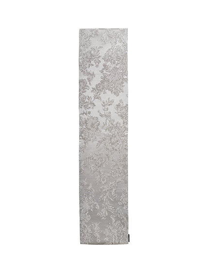 Light Grey Jacquard Thin Padded Scarf