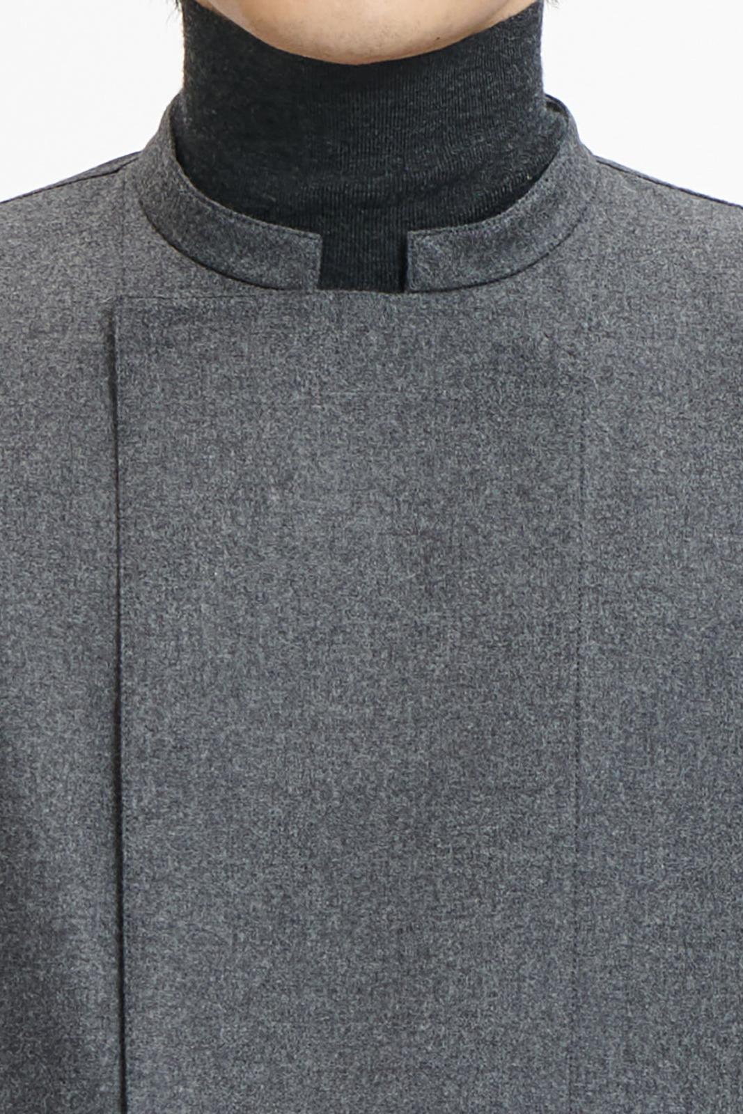 Lightweight Double Face Wool Double-Breasted Short Jacket