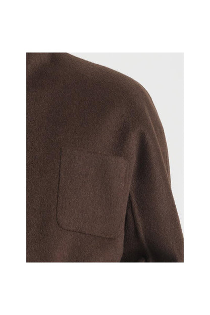 Dark Brown Yak Wool Short Coat
