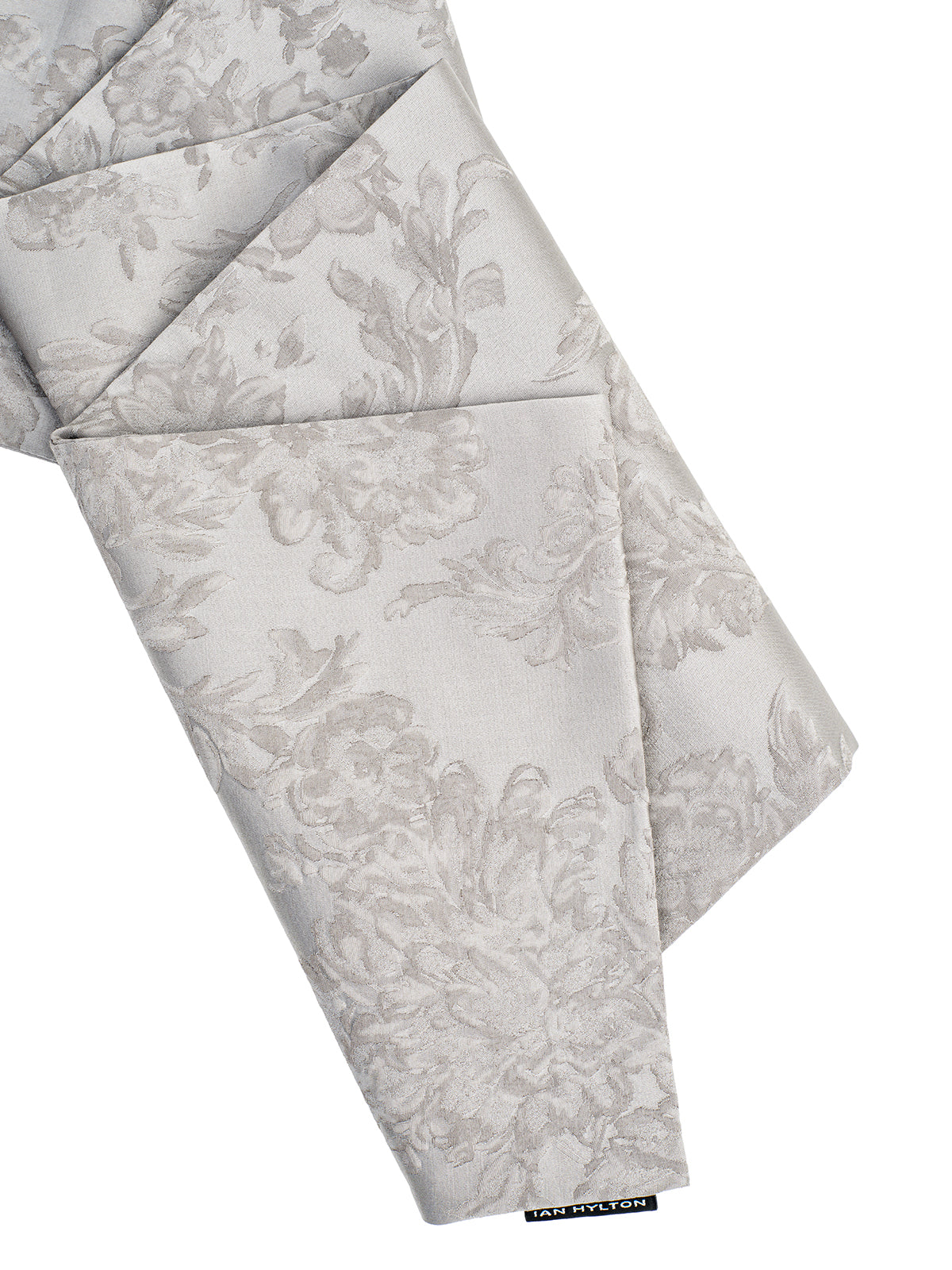 Light Grey Jacquard Thin Padded Scarf