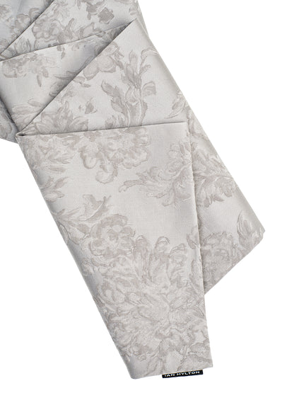Light Grey Jacquard Thin Padded Scarf