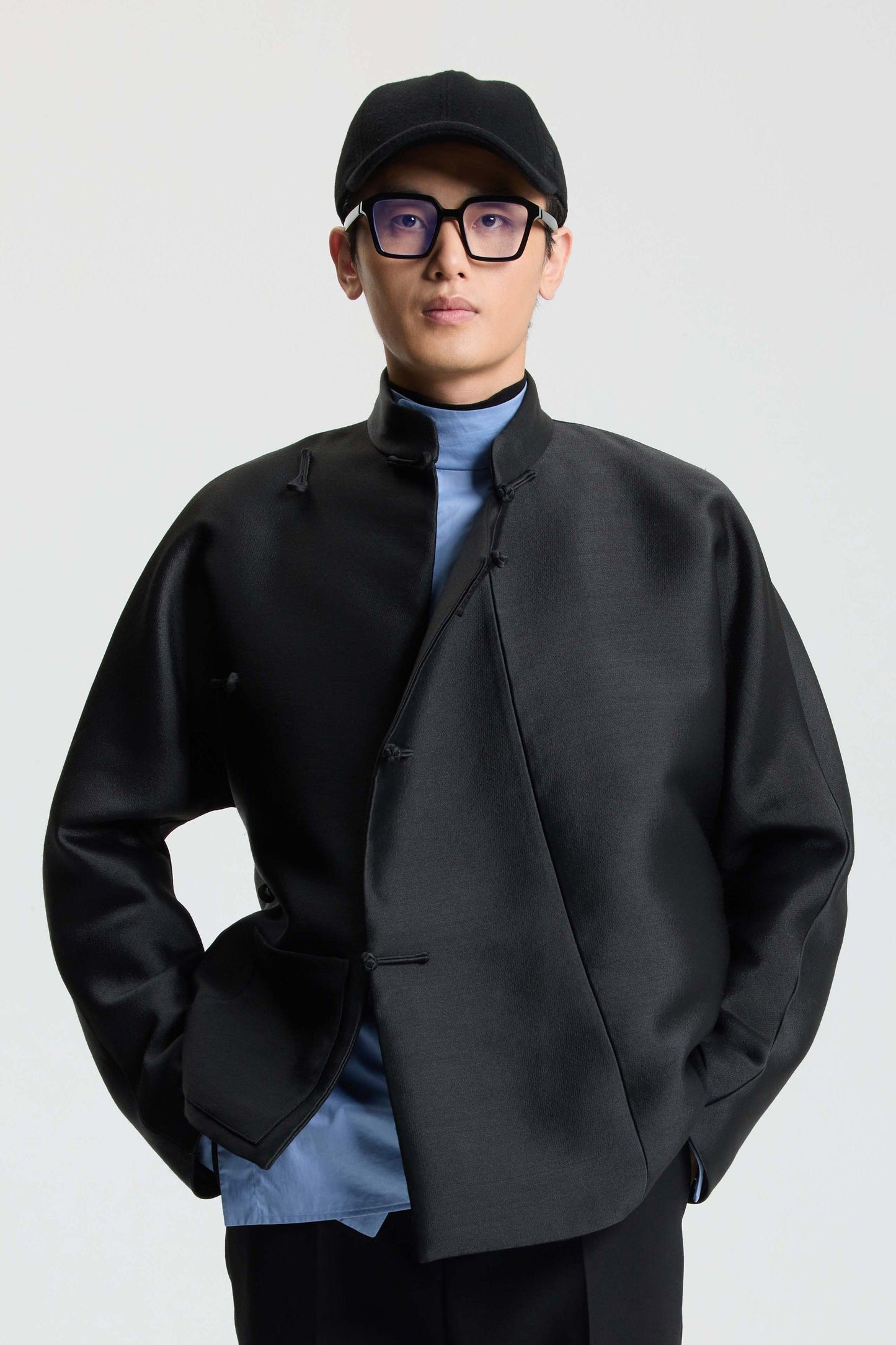 Chinese Jacket in Wool Silk