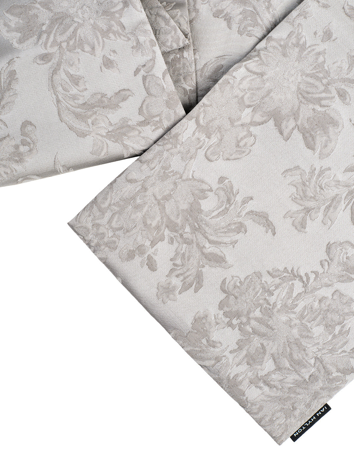 Light Grey Jacquard Thin Padded Scarf