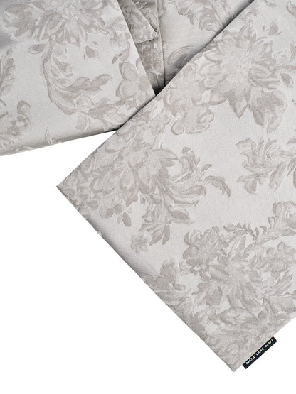Light Grey Jacquard Thin Padded Scarf