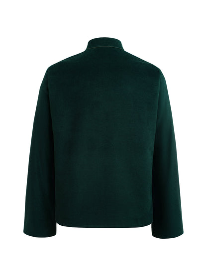 Dark Green Silk Chinese Jacket