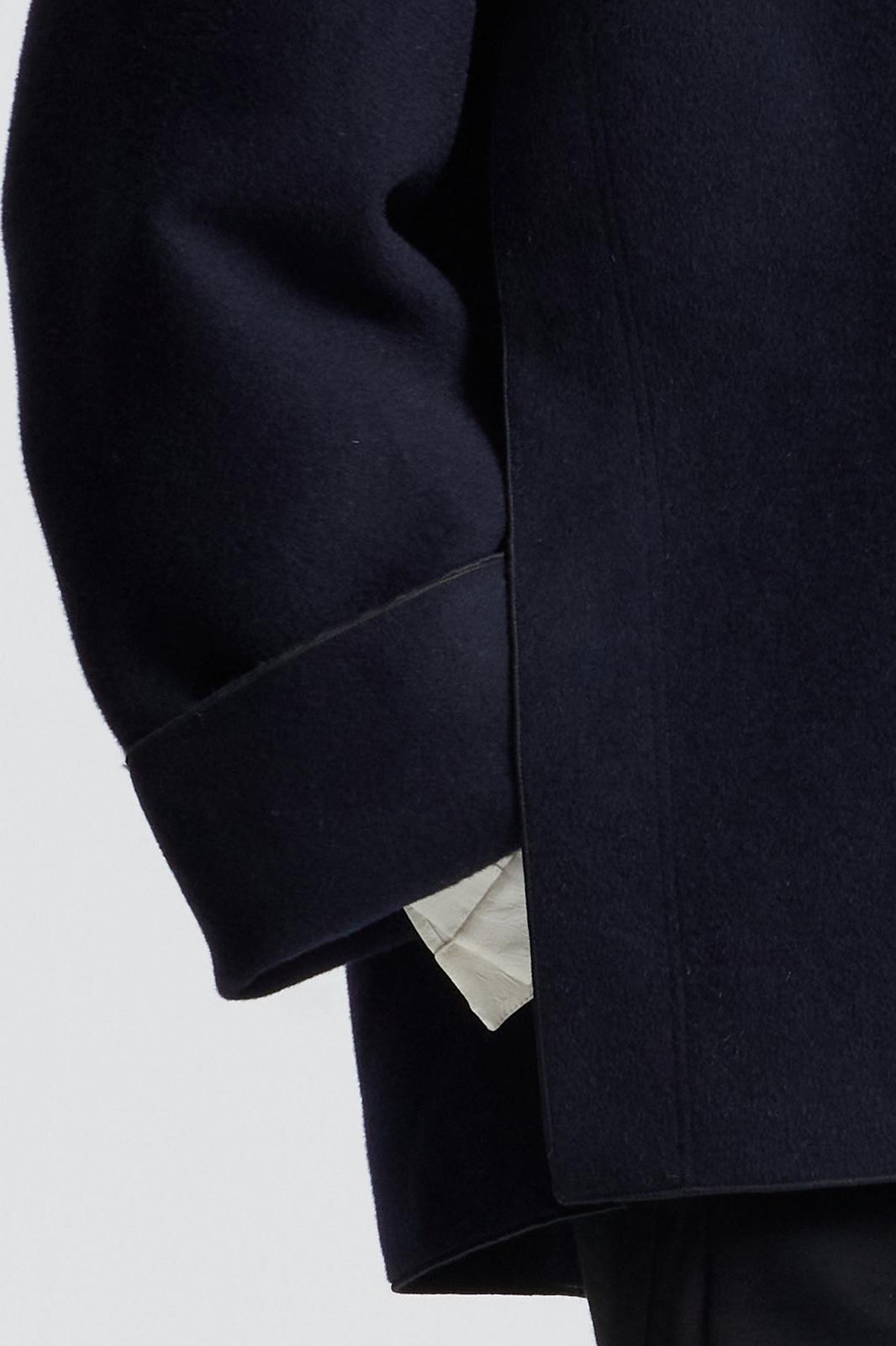 Navy Wool Chinese Jacket