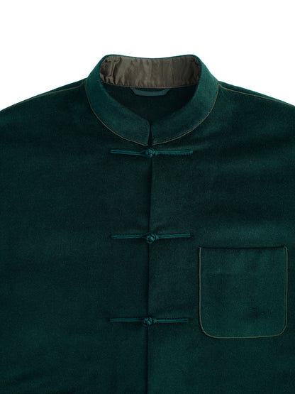 Dark Green Silk Chinese Jacket