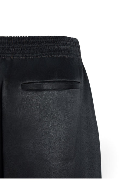 Dark Brown Suangyun Sha Wide Leg Drawstring Pants