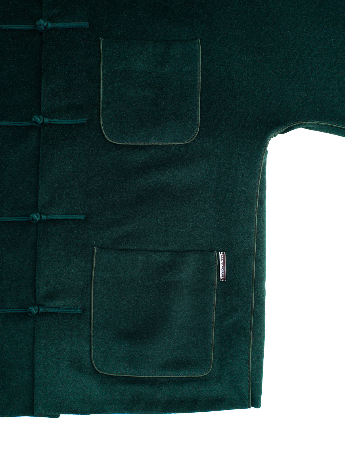 Dark Green Silk Chinese Jacket