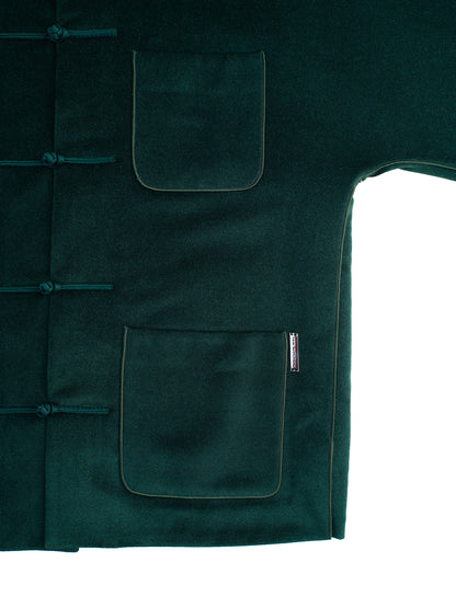 Dark Green Silk Chinese Jacket