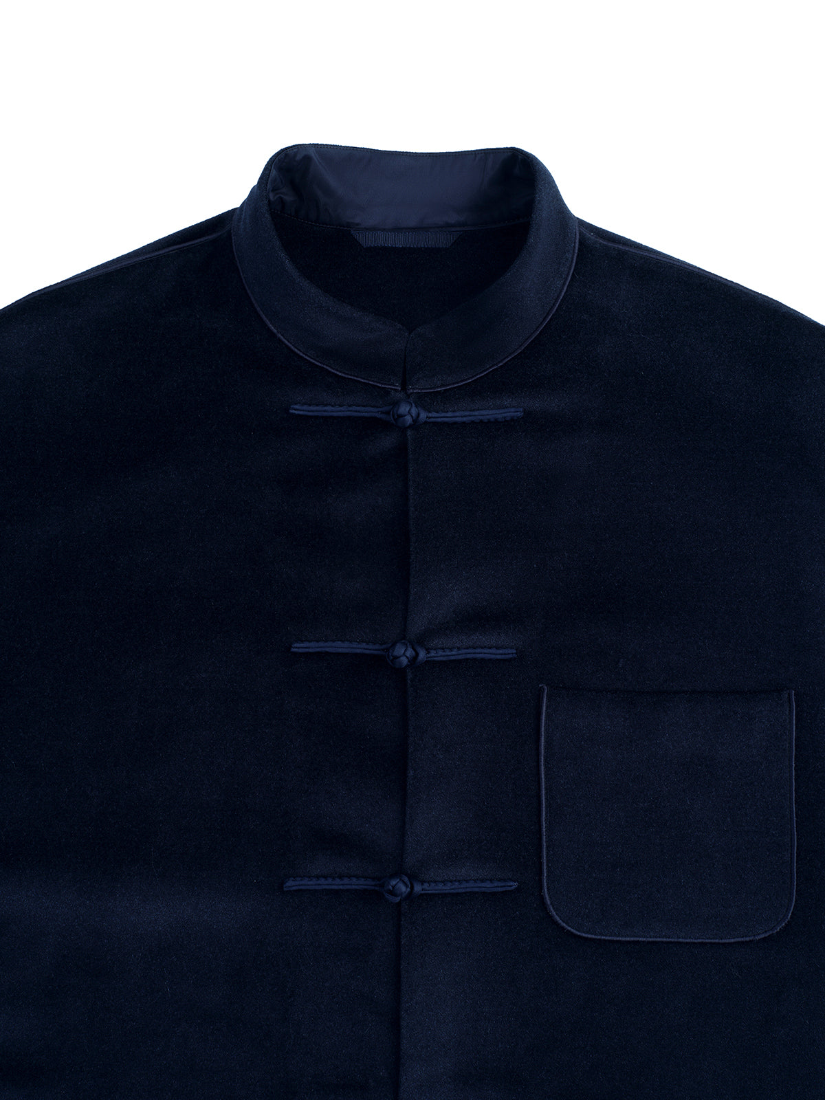 Navy Silk Chinese Jacket