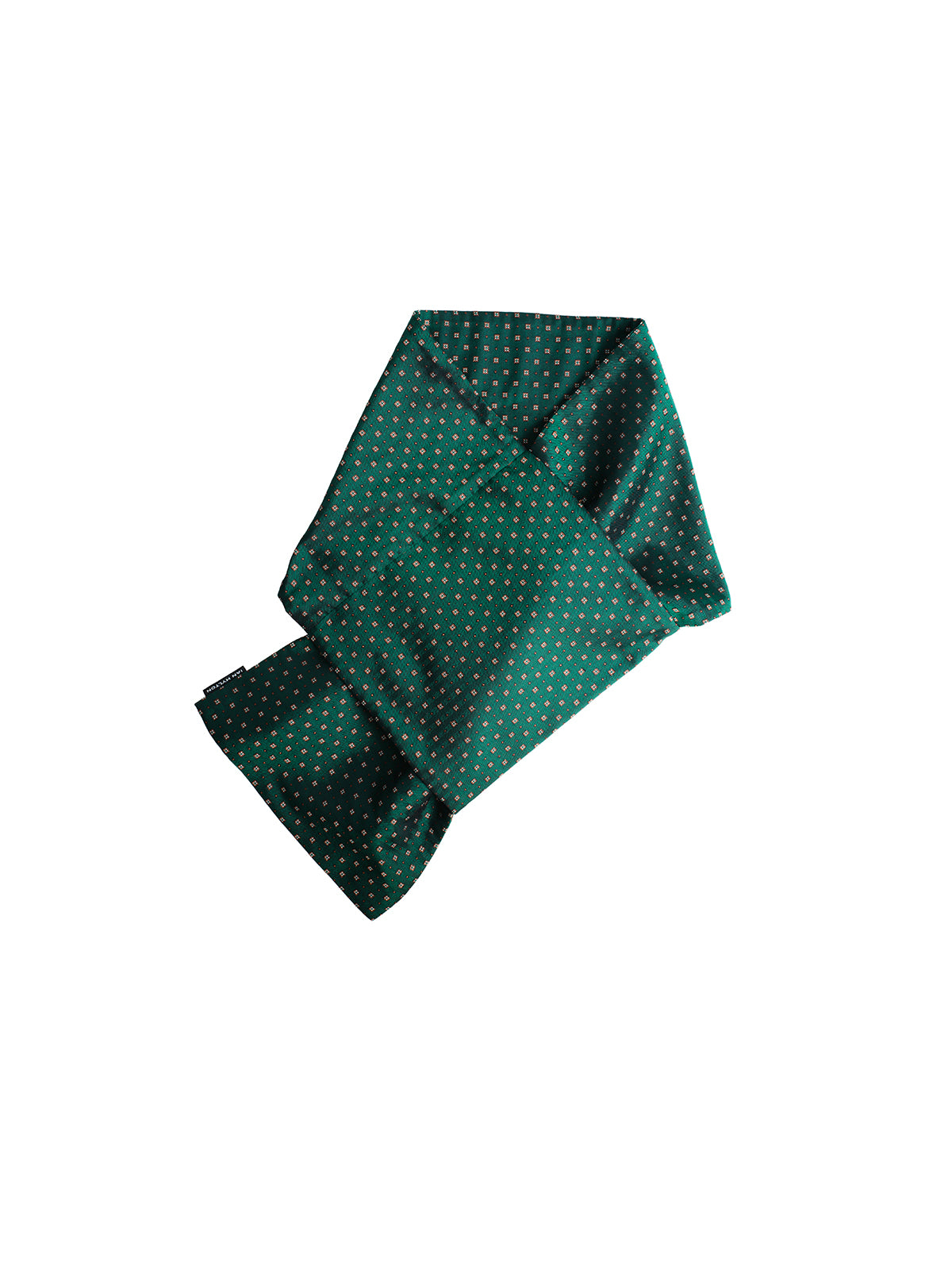 Dark Green Jacquard Thin Padded Scarf