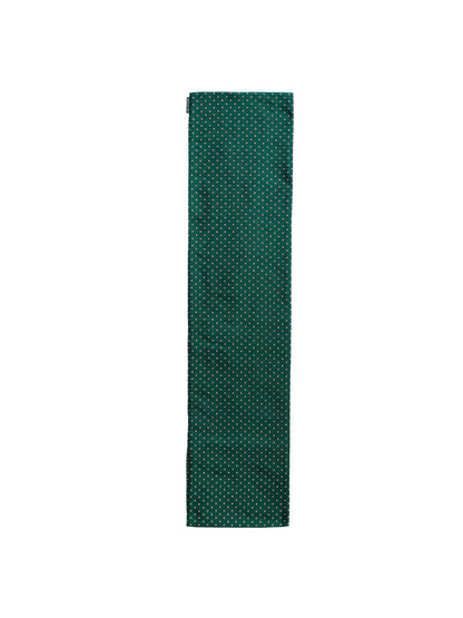 Dark Green Jacquard Thin Padded Scarf