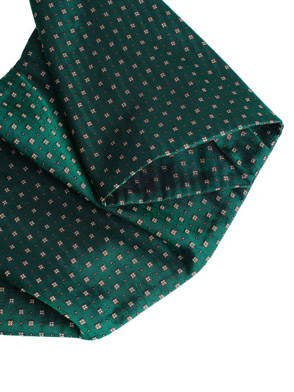 Dark Green Jacquard Thin Padded Scarf