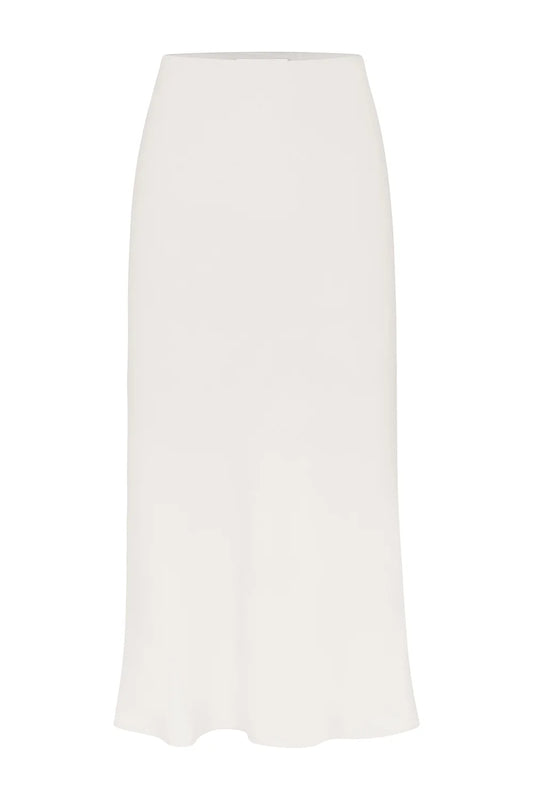 The Rey Bias Cut Midi Skirt