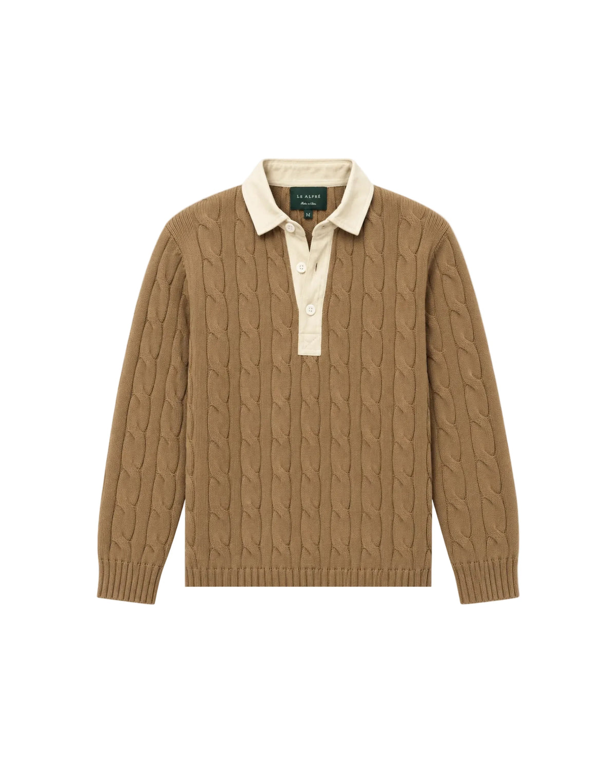 Cable Knit Rugby (Camel)