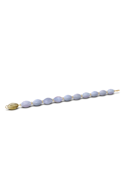 CARVED - chalcedony bracelet