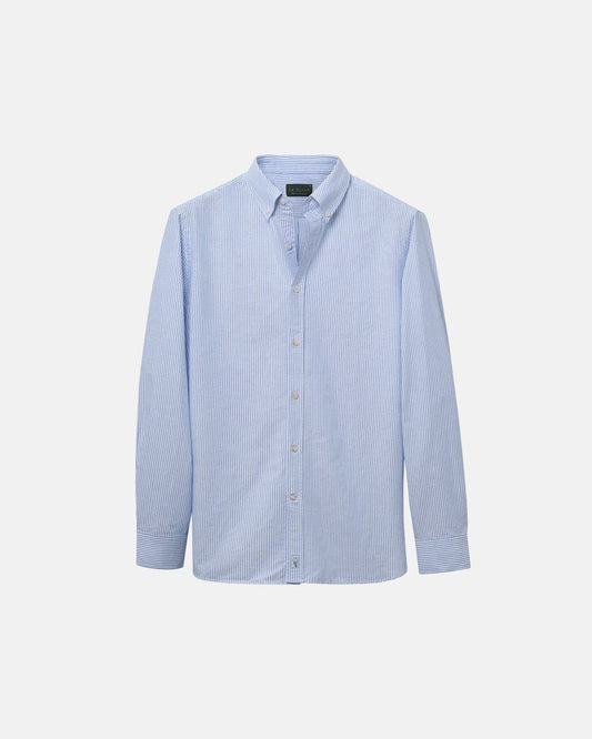 Striped Oxford Shirt (Blue)