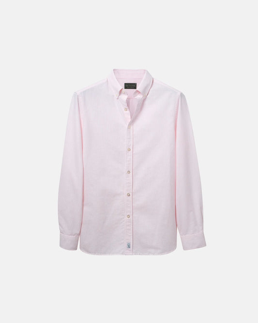 Striped Oxford Shirt (Pink)