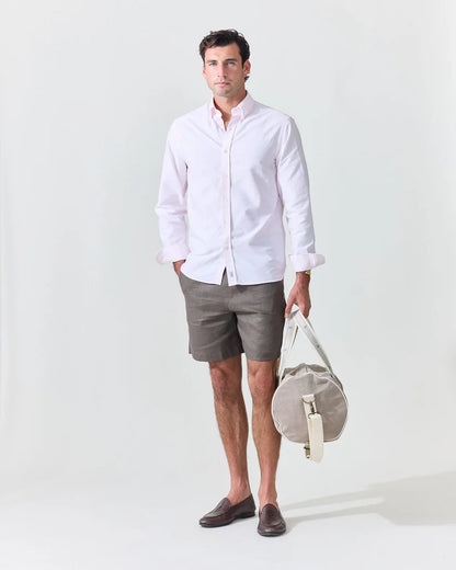 Striped Oxford Shirt (Pink)