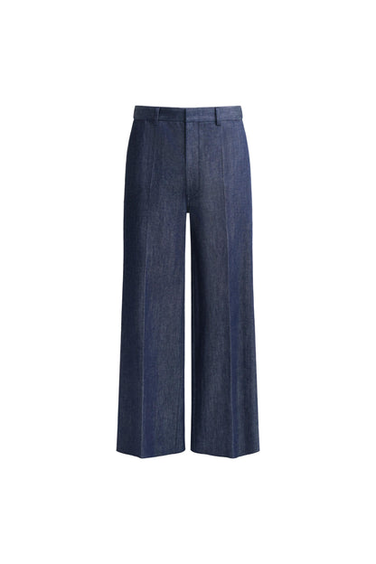 Denim Wide Leg Pants