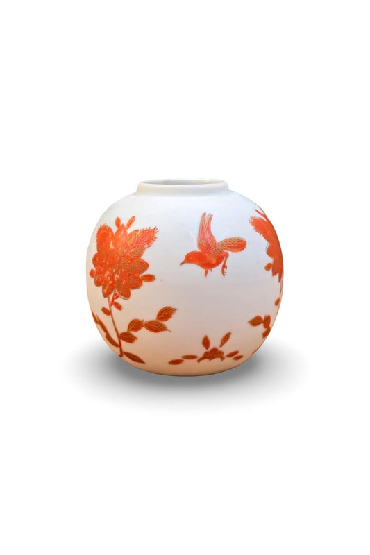 Birds and Trees Chinese Vase