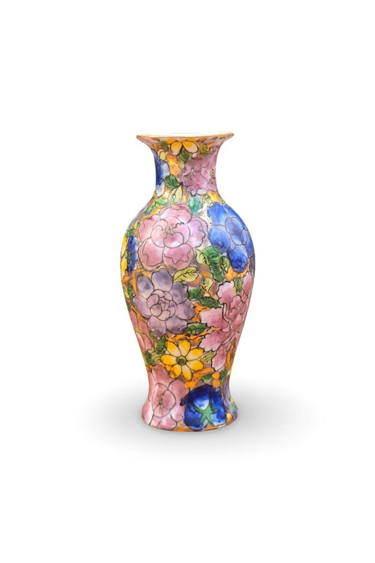 Multicolor Floral Yuhuchunping Vase