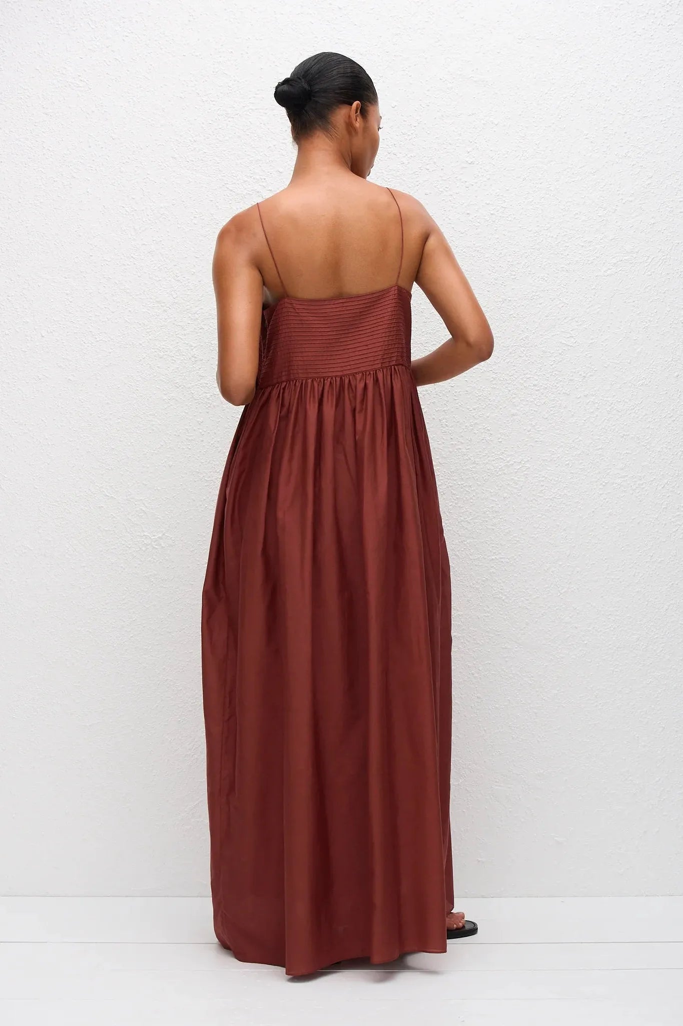 Empire Pintuck Bodice Dress