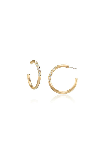 Quarter Hoop Earrings