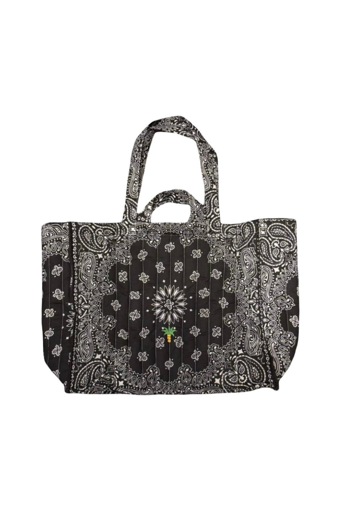 Maxi Cabas Matelasse - Palm Tree