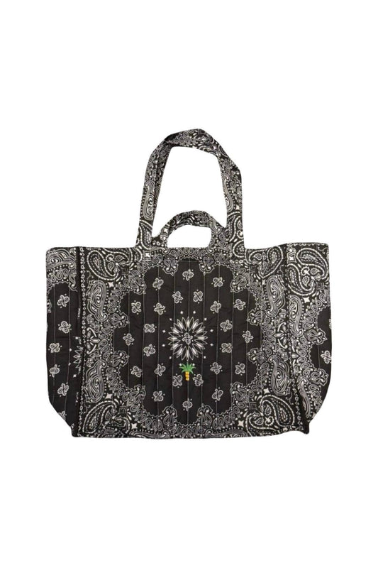 Maxi Cabas Matelasse - Palm Tree