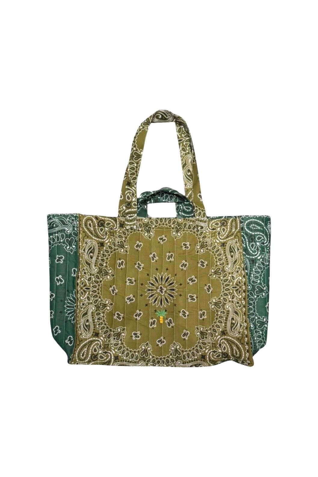 Maxi Cabas Matelasse - Palm Tree