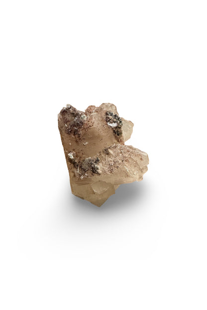 Apophyllite with pink/red chalcedony (india)