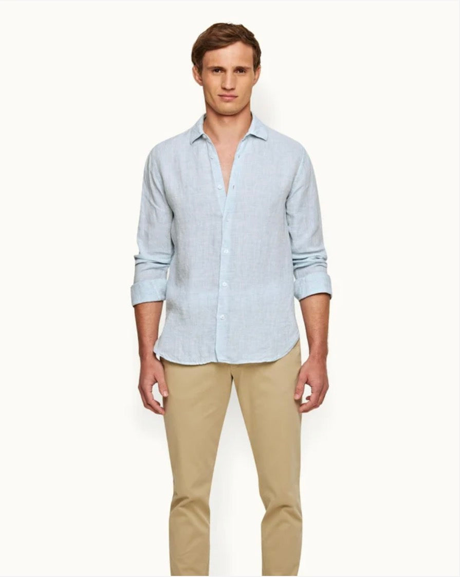 Giles Linen (Pale Blue and White)