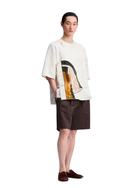 Brown Cotton Shorts
