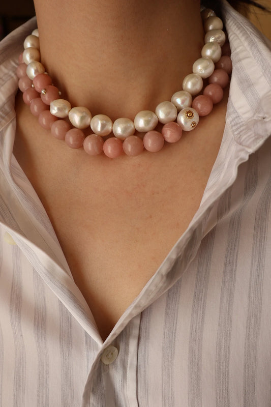 Tubtim Jahn Necklace - Pink