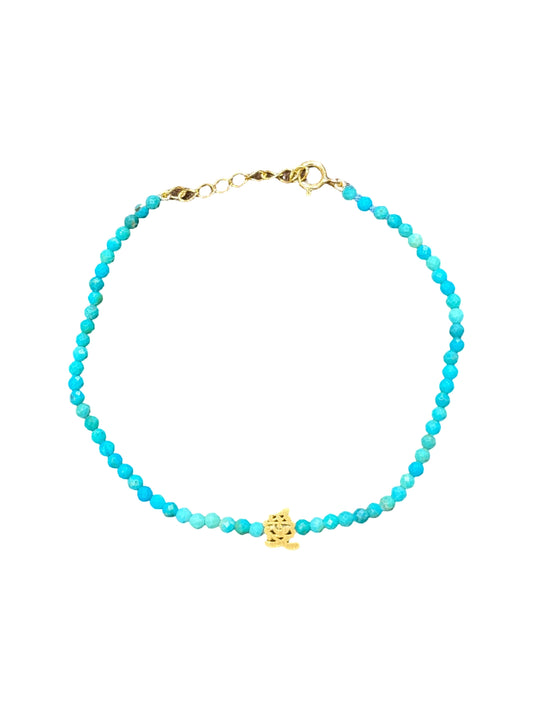 Love 愛 Turquoise Bracelet