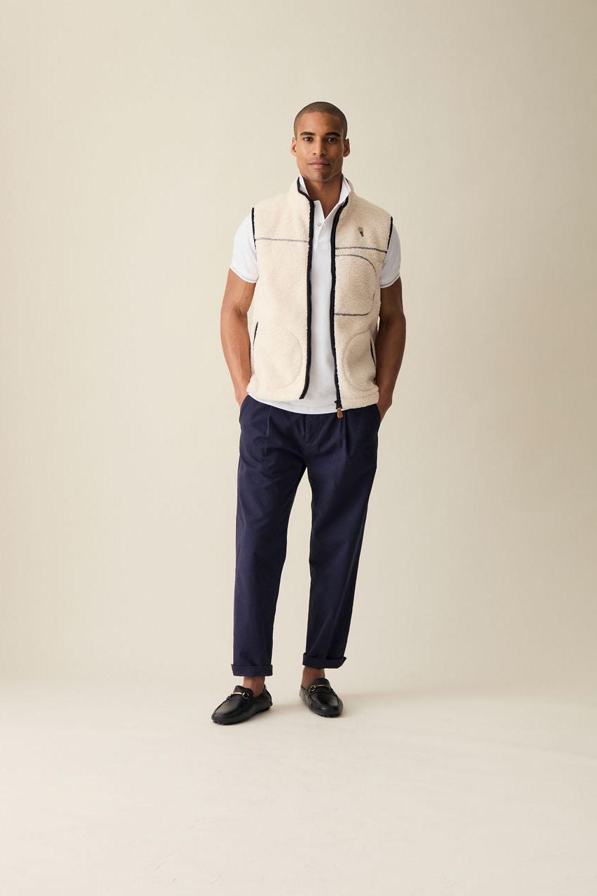 Fleece Vest (Cream)