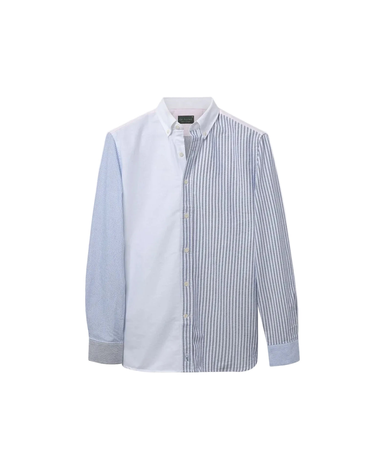 "Le Fun" Oxford Shirt blue & white stripe)