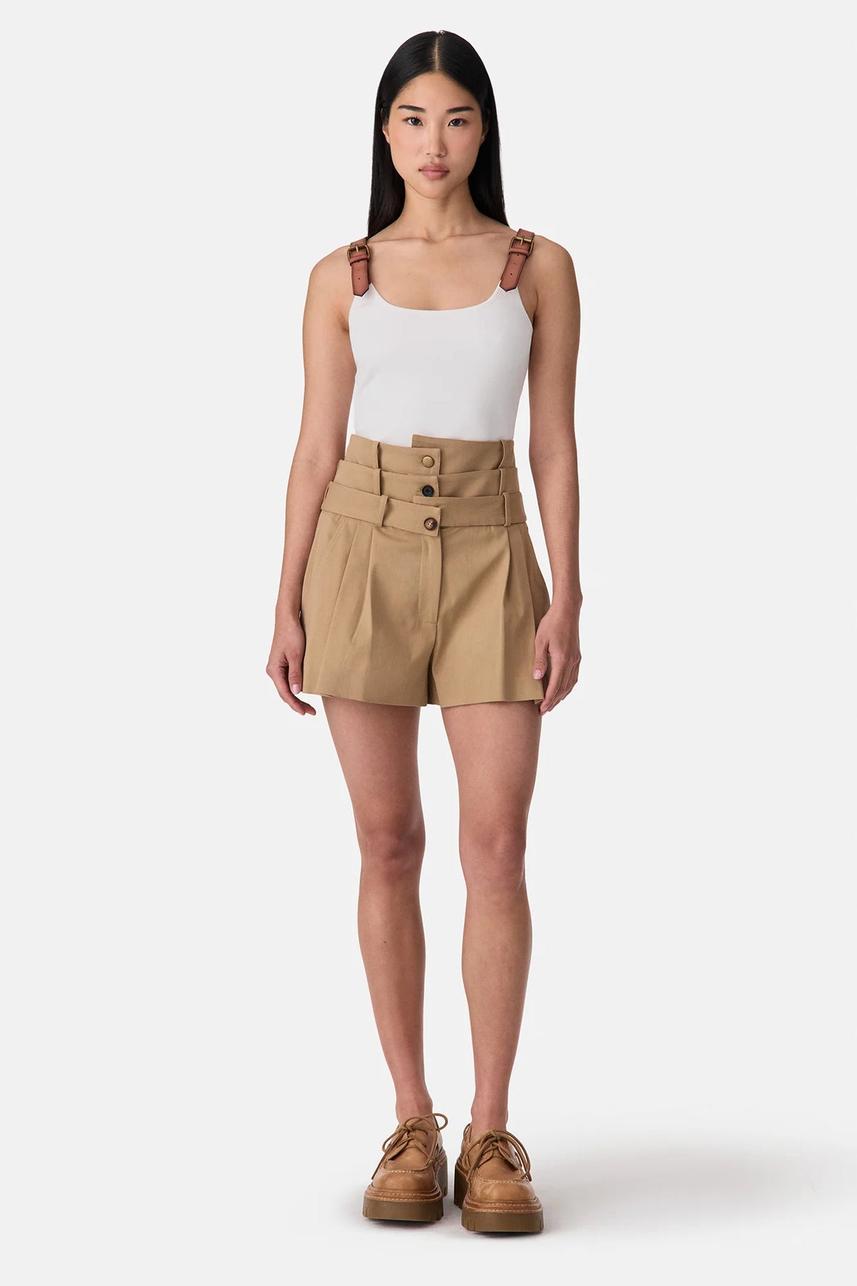 Leather Harness Tank Top