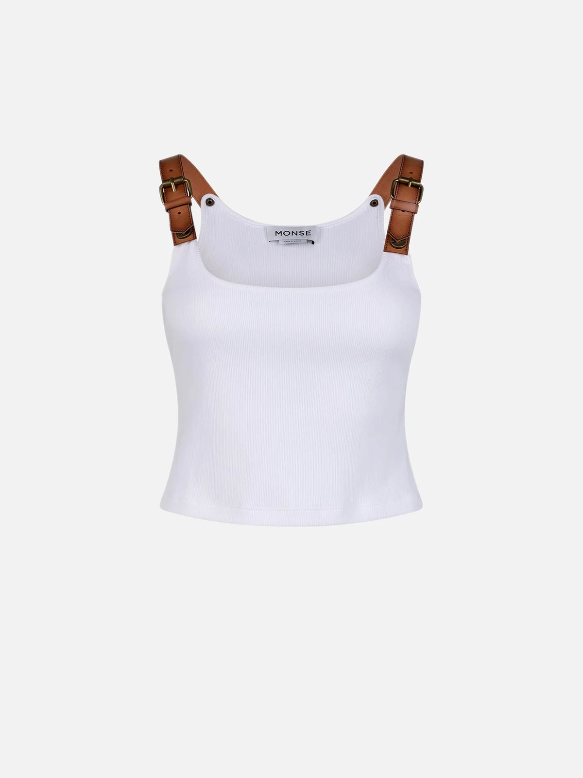 Leather Harness Tank Top