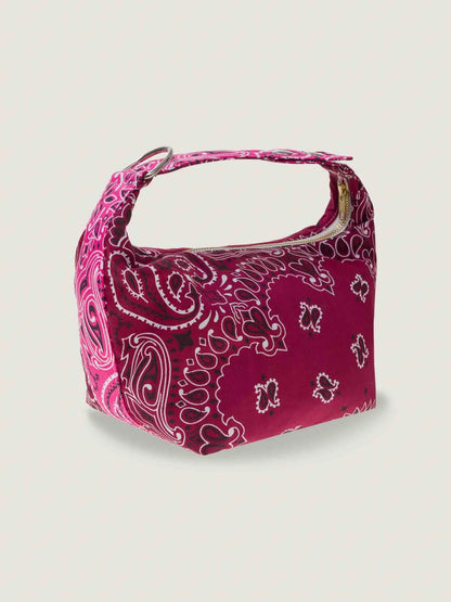 Mini Sac Berlingot Hobo Bag (Bordeaux/Fuchsia)