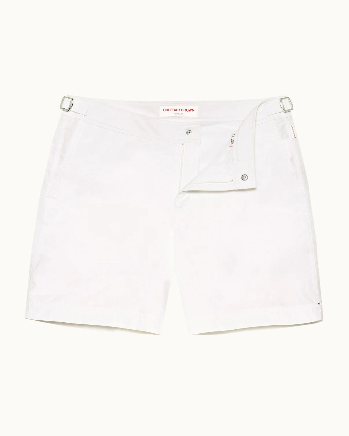 Bulldog White Swim Shorts