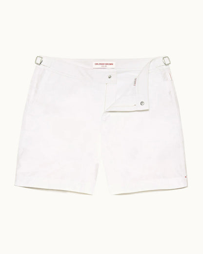 Bulldog White Swim Shorts