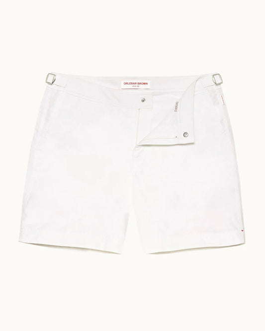 Bulldog White Swim Shorts
