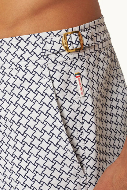 Bulldog Geo Jacquard Swim Shorts