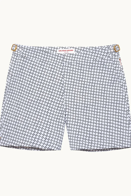 Bulldog Geo Jacquard Swim Shorts