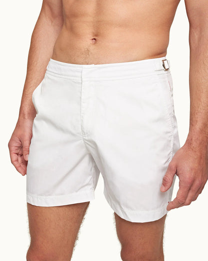 Bulldog White Swim Shorts